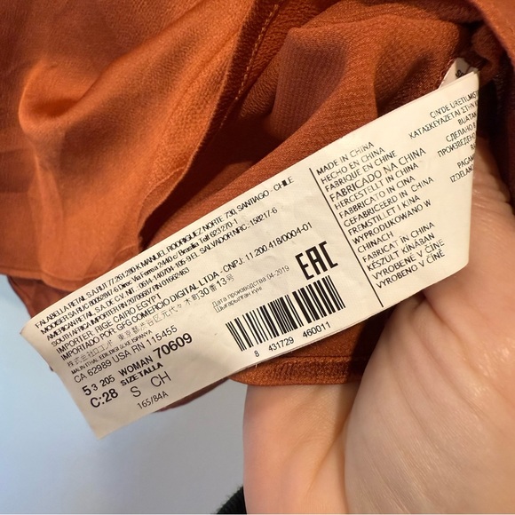 Mango Rust Tank with Button Front - Picture 5 of 5